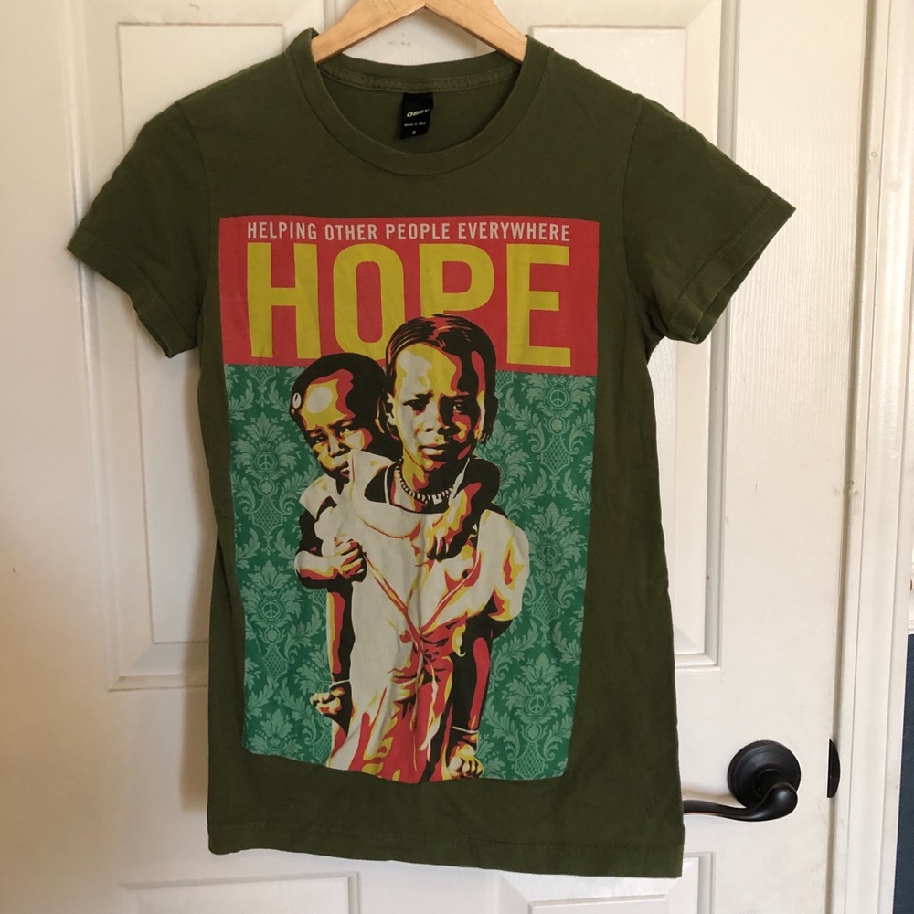 Obey hope for Haiti tee